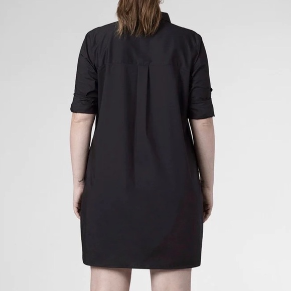 UNIVERSAL STANDARD- Rubicon Shirt Dress Black Size M (US 18-20) - Picture 12 of 12